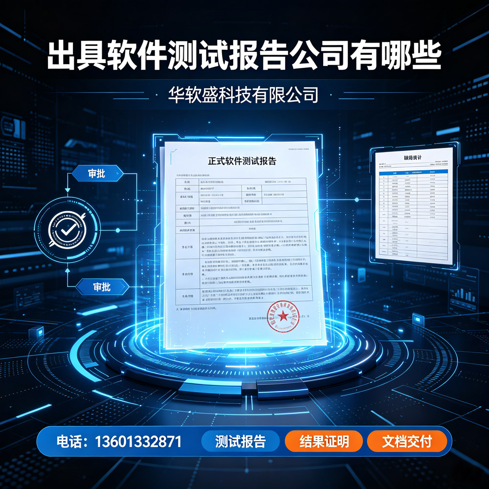 三方软件测试公司排名怎么选？专业第三软件测试公司华软盛科技提供全流程服务